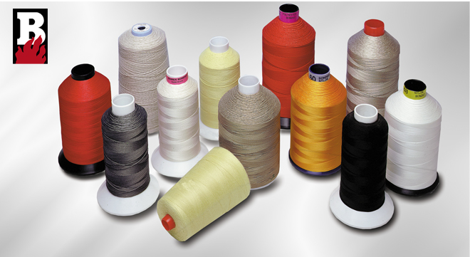 High temperature sewing threads